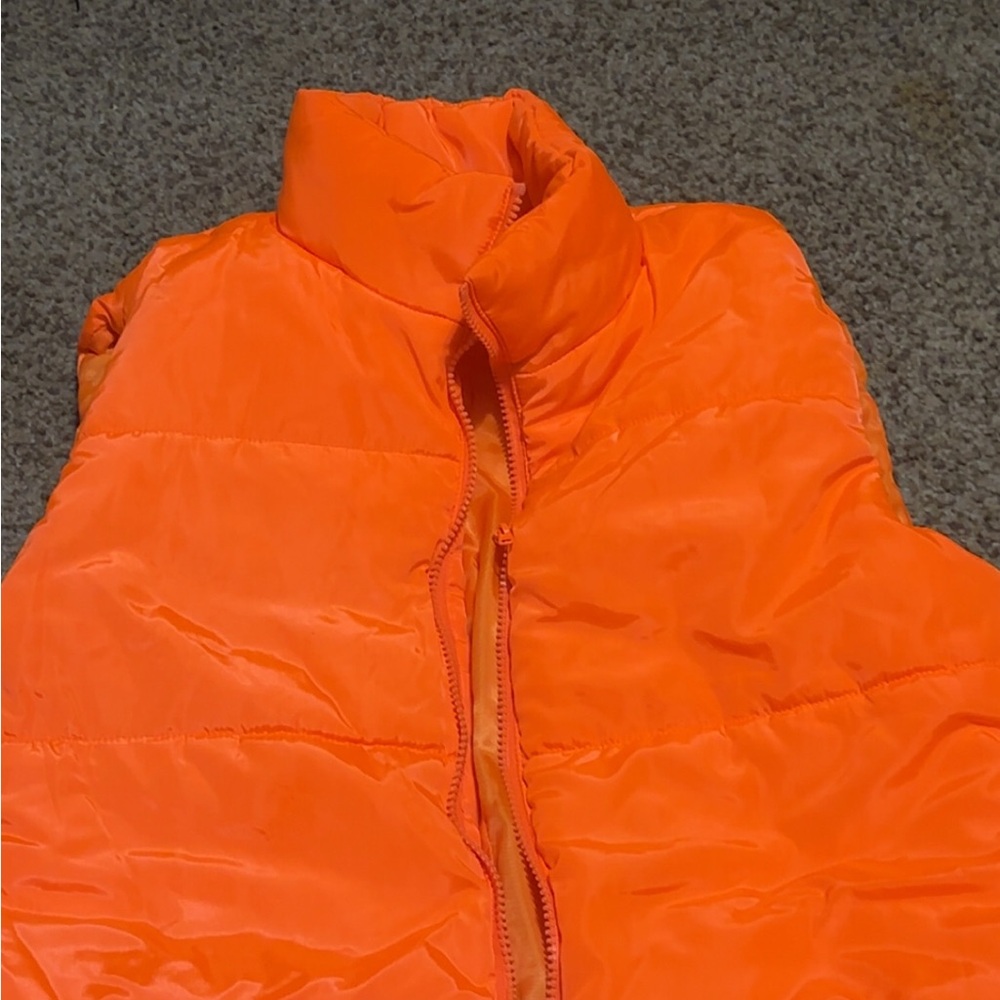 SHEIN Vibrant Orange Outerwear